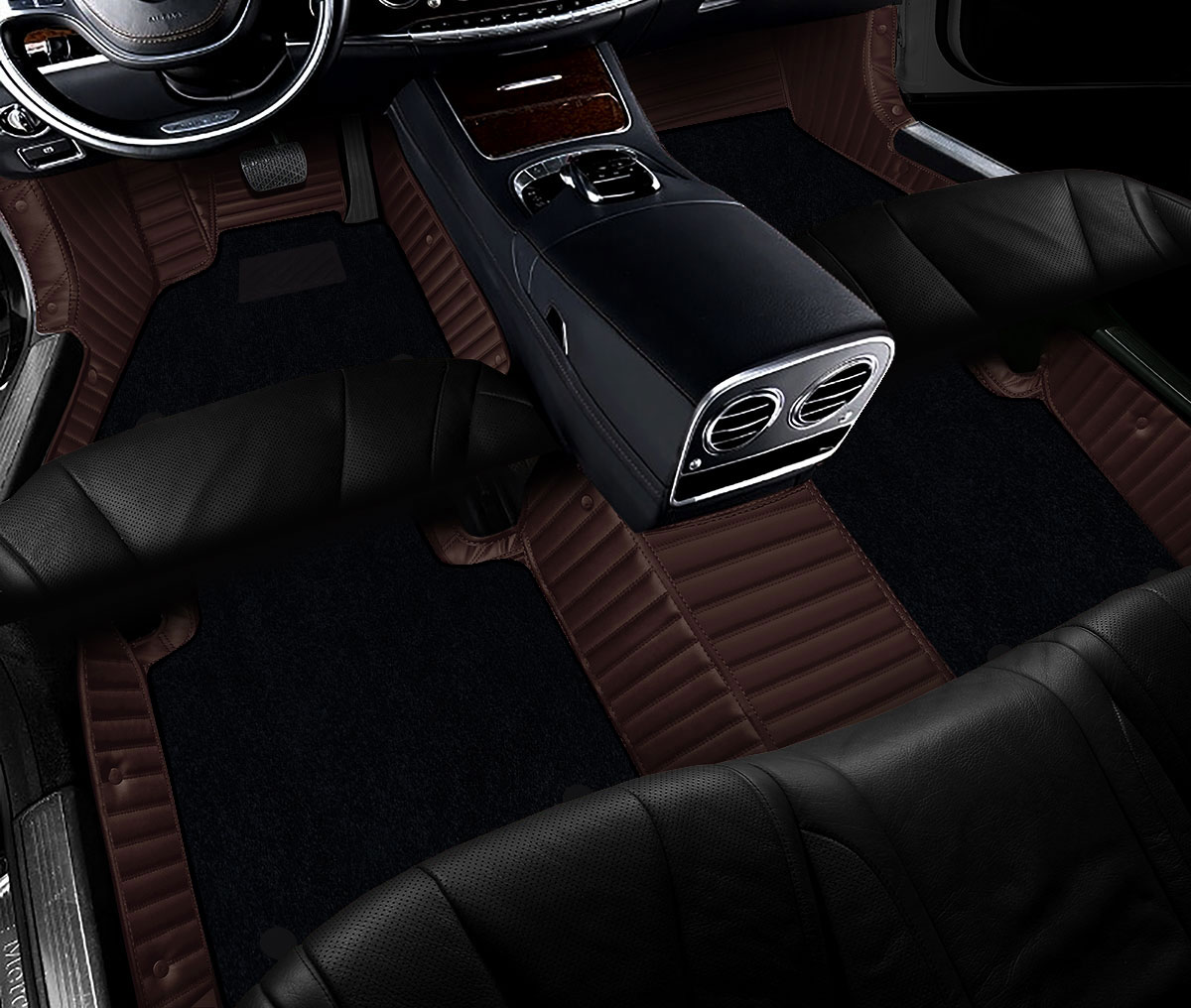 Double Layer Stripe Pattern Car Floor Mats