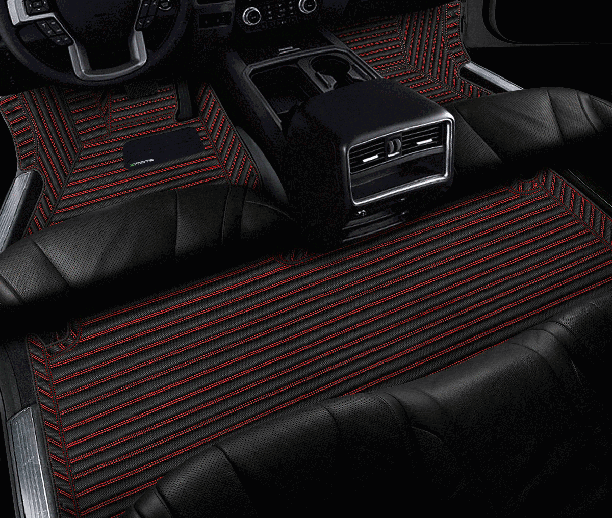 Single Layer Carbon Finish Truck Floor Mats