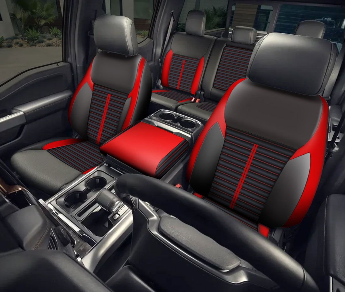 Signature Series Stripe Pattern Truck Seat Covers