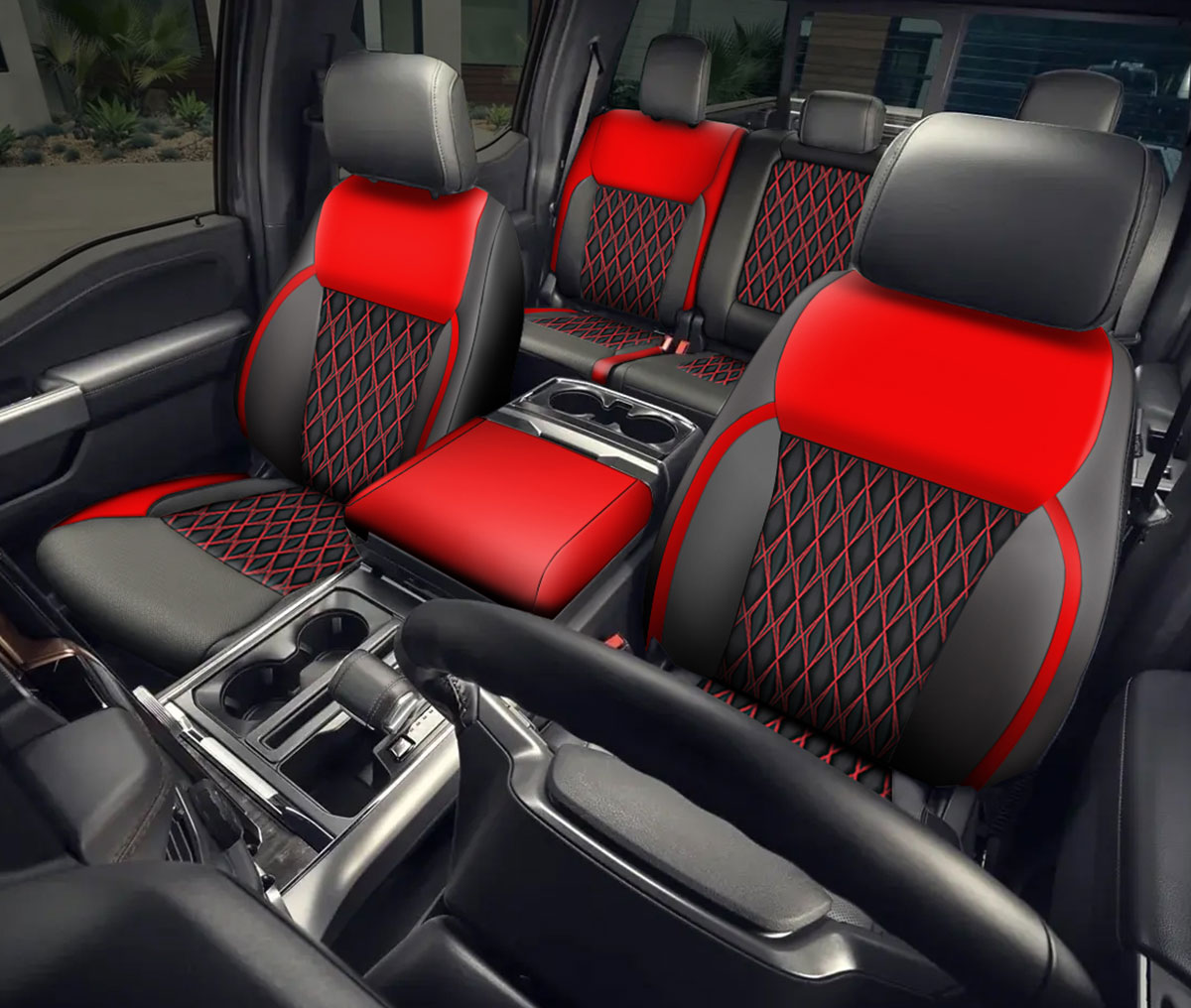 Supreme Series Diamond Pattern Truck Seat Covers