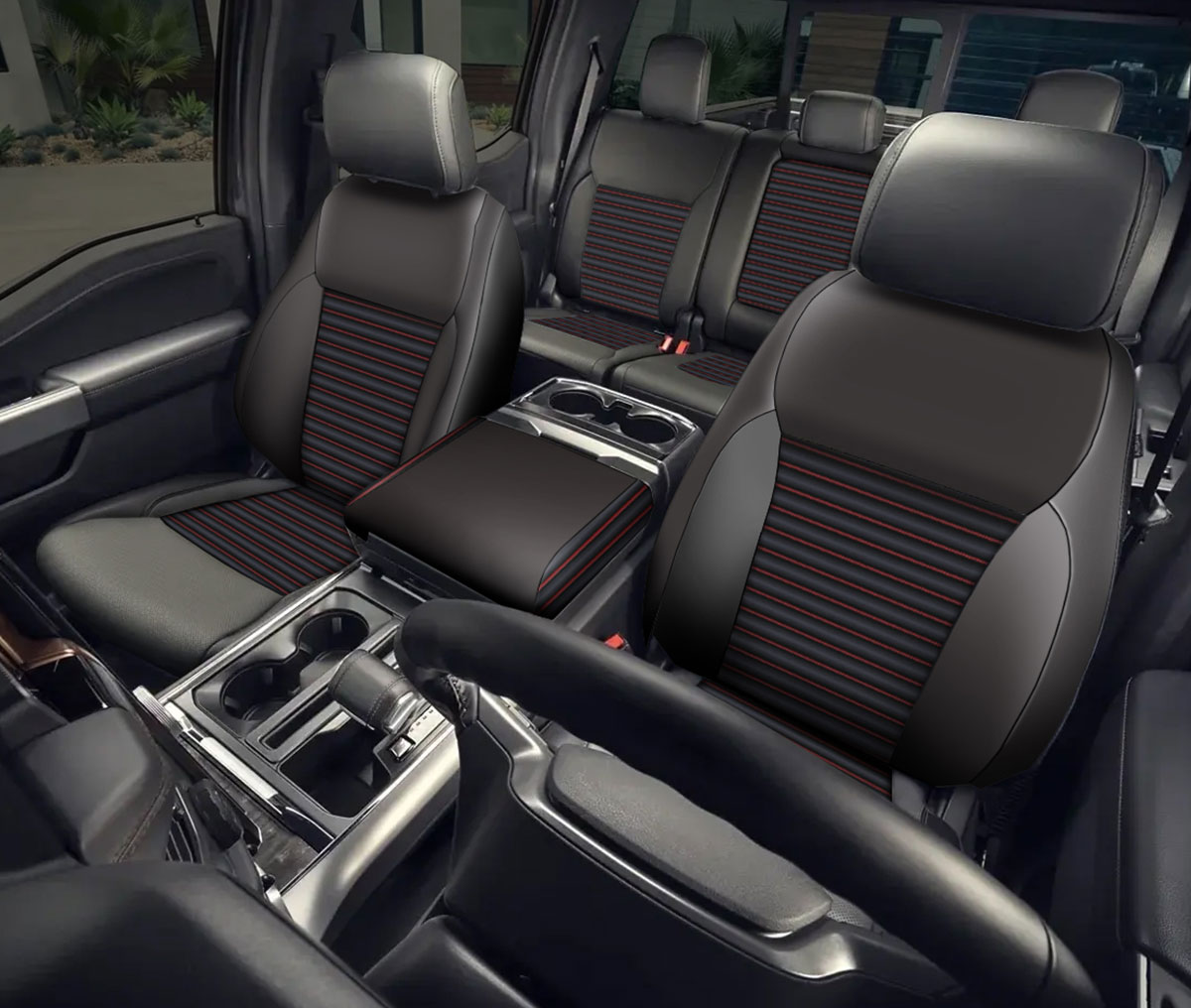 Ultra Series Stripe Pattern Truck Seat Covers